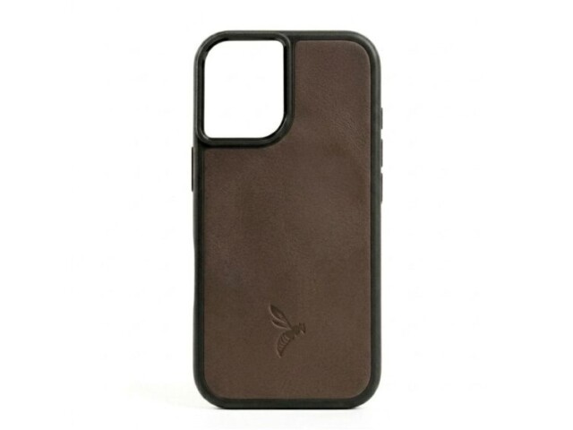 La Guêpe - Coque iPhone 16 cuir marron – PM-080-01 Sans personnalisation