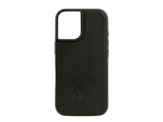 La Guêpe - Coque iPhone 16 cuir noir  PM-080-01 Sans personnalisation