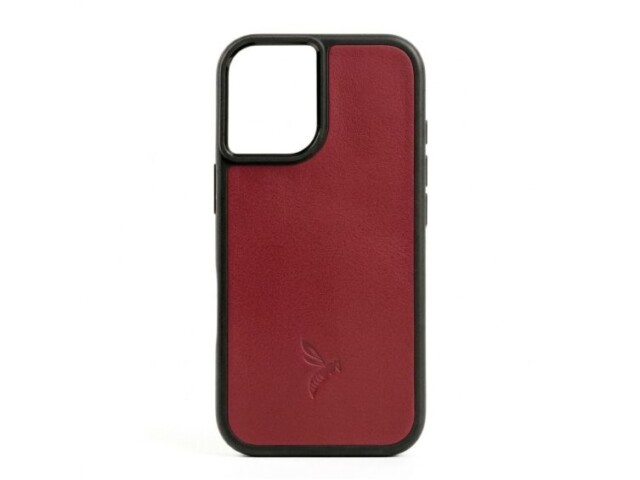 La Guêpe - Coque iPhone 16 cuir rouge – PM-080-01 Sans personnalisation