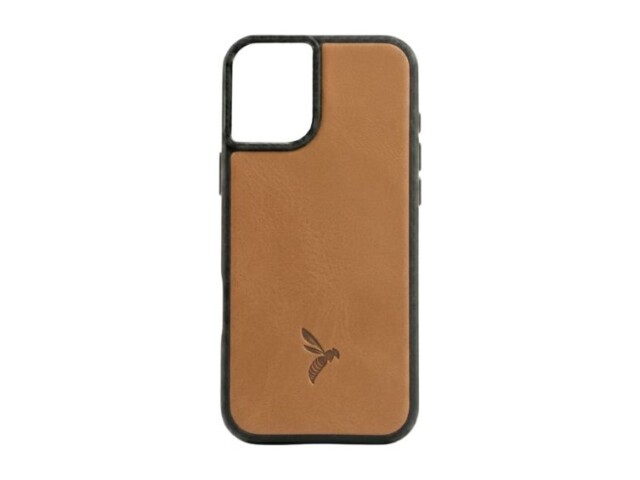 La Guêpe - Coque iPhone 16 Plus cuir gold – PM-081-01 Sans personnalisation