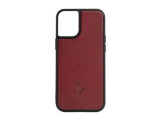 La Guêpe - Coque iPhone 16 Plus cuir rouge  PM-081-01 Sans personnalisation