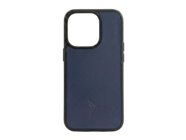 La Guêpe - Coque iPhone 16 Pro cuir bleu – PM-082-01 Sans personnalisation
