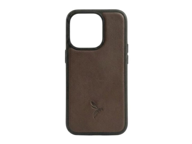 La Guêpe - Coque iPhone 16 Pro cuir marron – PM-082-01 Sans personnalisation