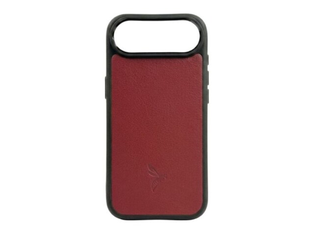 La Guêpe - Coque iPhone 17 Air cuir rouge – PM-085-01 Sans personnalisation