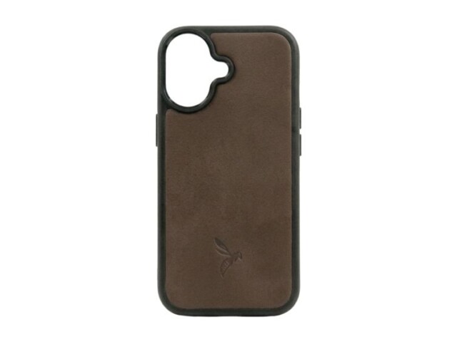 La Guêpe - Coque iPhone 17 cuir marron – PM-084-01 Sans personnalisation
