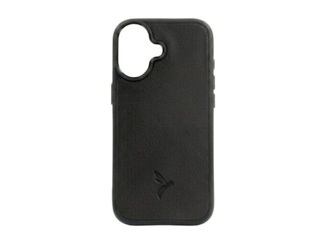 La Guêpe - Coque iPhone 17 cuir noir – PM-084-01 Sans personnalisation