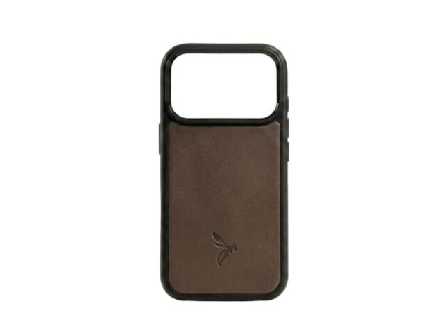 La Guêpe - Coque iPhone 17 Pro Max cuir marron – PM-087-01 Sans personnalisation