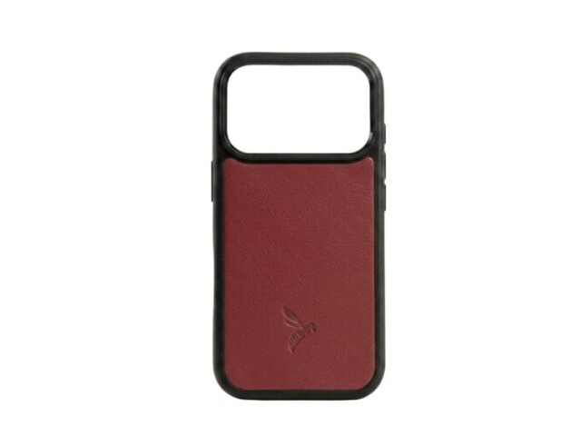 La Guêpe - Coque iPhone 17 Pro Max cuir rouge – PM-087-01 Sans personnalisation
