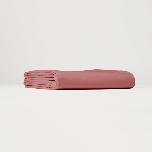 Dejorine - Drap housse en Percale de coton - Vieux rose