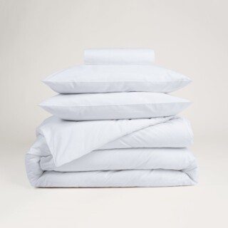 DEJORINE - Parure de lit en Percale de coton  Blanc