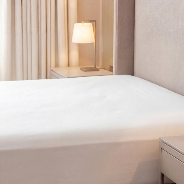 Dejorine - Drap housse en Percale de coton - Blanc