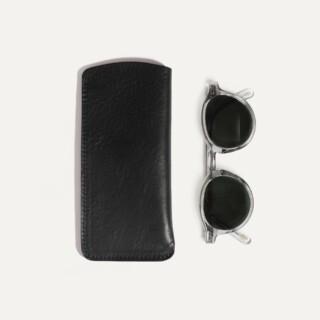 Etui Lunette Binocle – Noir par la marque Bleu de Chauffe Bleu de Chauffe - Etui Lunette Binocle – Noir