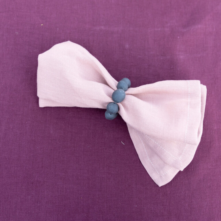 Embrin - Lot de 4 serviettes en lin - Pétale de Rose