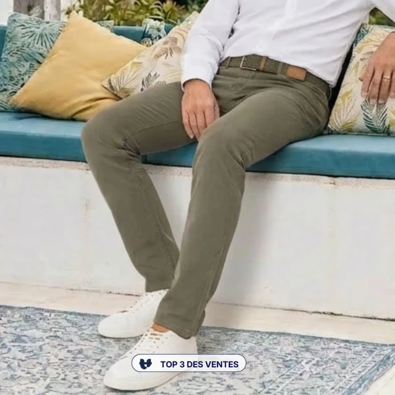 PALÂBA - Jean français Homme Kaki