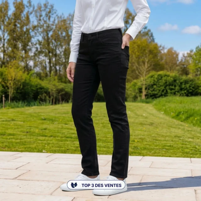 PALÂBA - Jean français Femme Noir