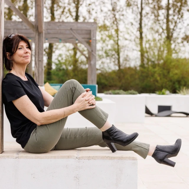 PALÂBA - Jean français Femme Kaki