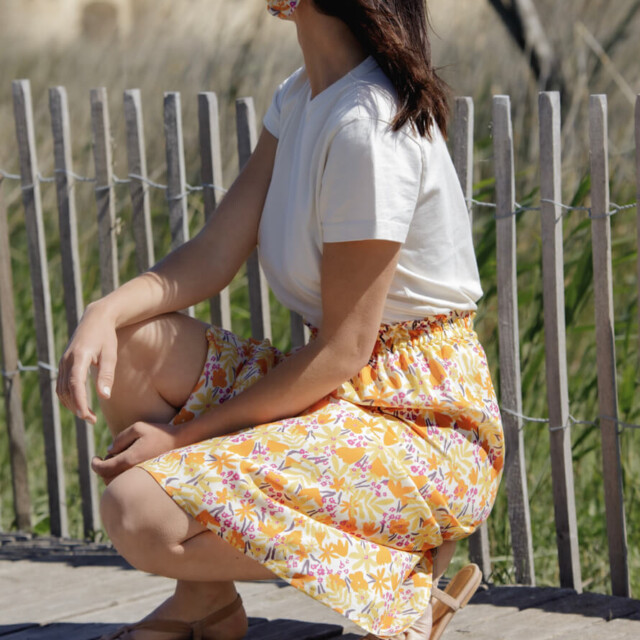 April et C - Jupe Mélanie - Fleurs du soleil