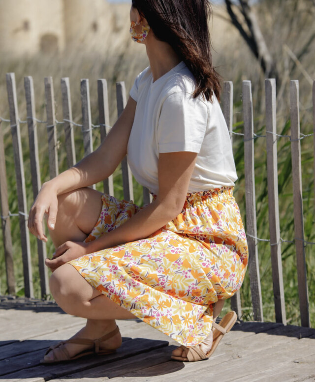 April et C - Jupe Mélanie - Fleurs du soleil