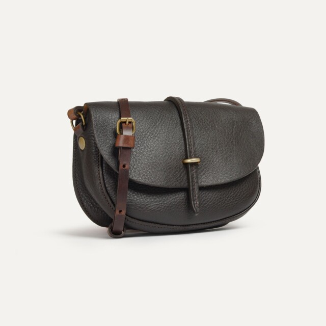 Bleu De Chauffe - Mini sac postier Java - Marron Brun