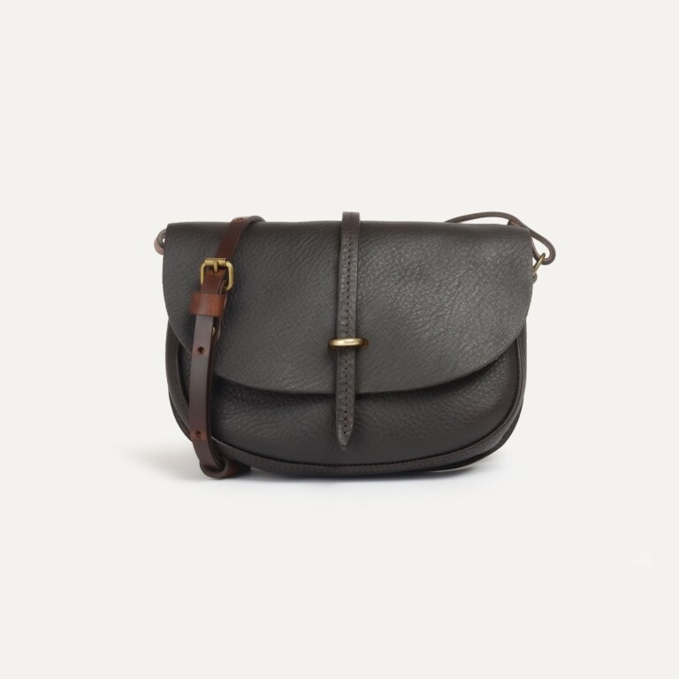 Bleu De Chauffe - Mini sac postier Java - Marron Brun