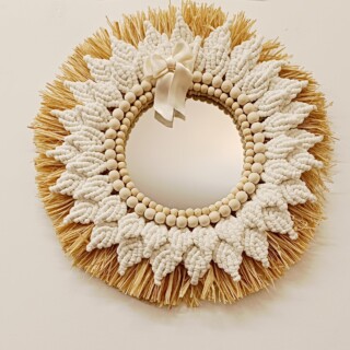 Miroir en Macramé