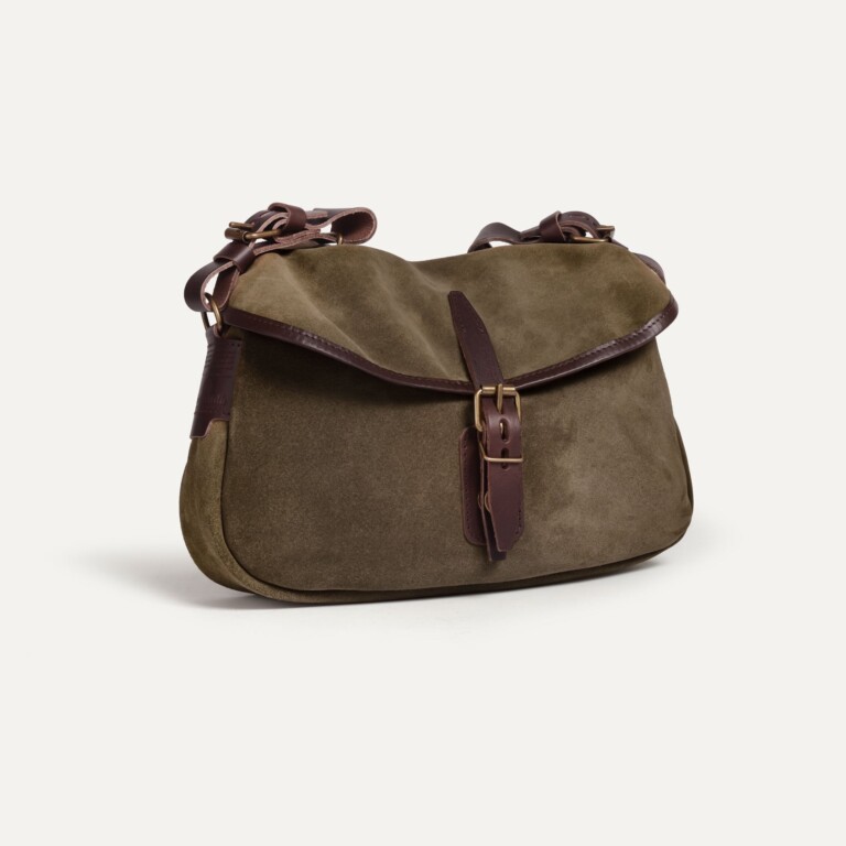 Bleu De Chauffe - Musette du Pêcheur XS / Cuir Velours - Musk