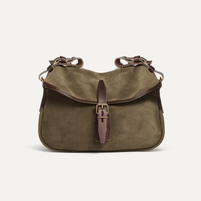 Bleu de Chauffe - Musette du Pêcheur XS / Cuir Velours – Musk