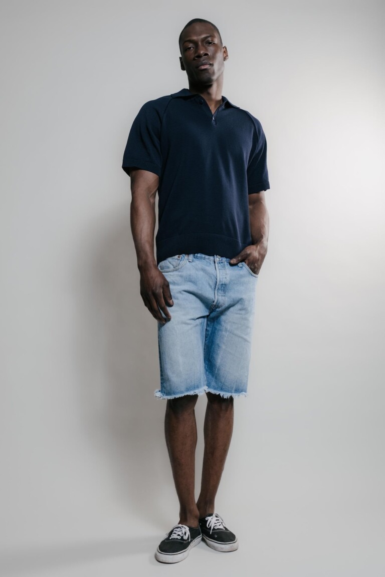 Nitto Knitwear - Sevan Polo - Marine – S