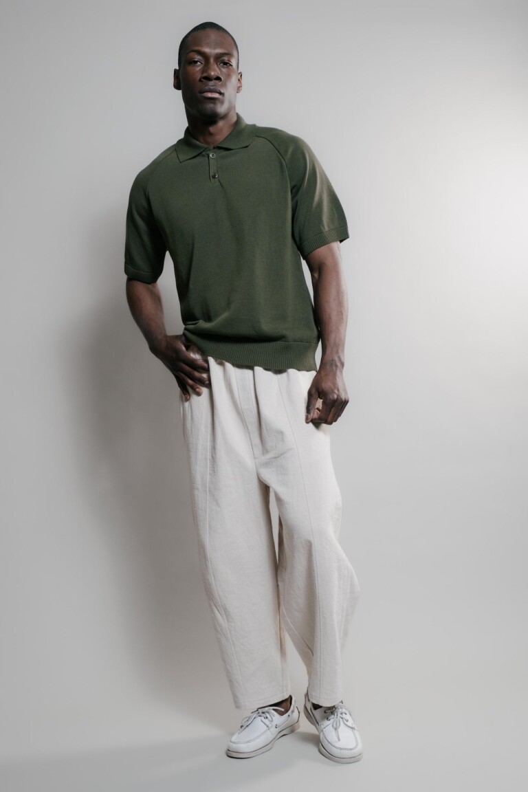 Nitto Knitwear - Sevan Polo - Kaki – L