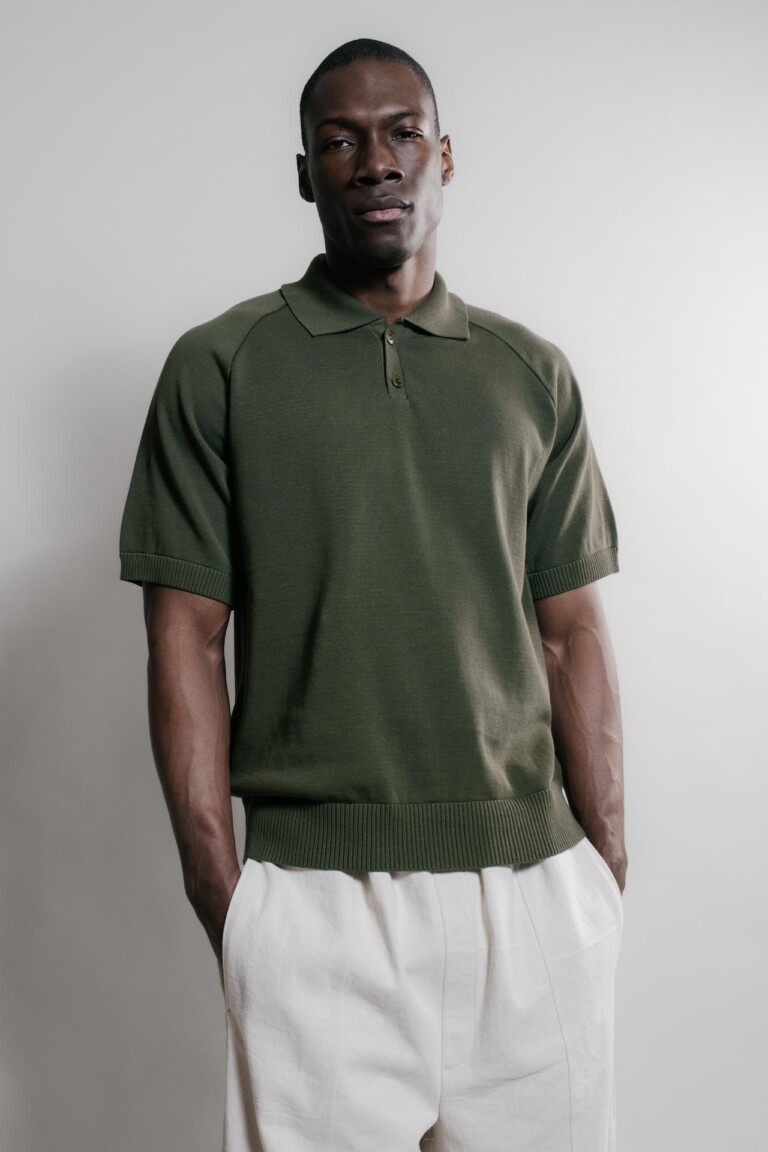 Nitto Knitwear - Sevan Polo - Kaki – L