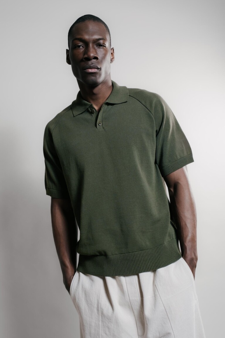 Nitto Knitwear - Sevan Polo - Kaki – L