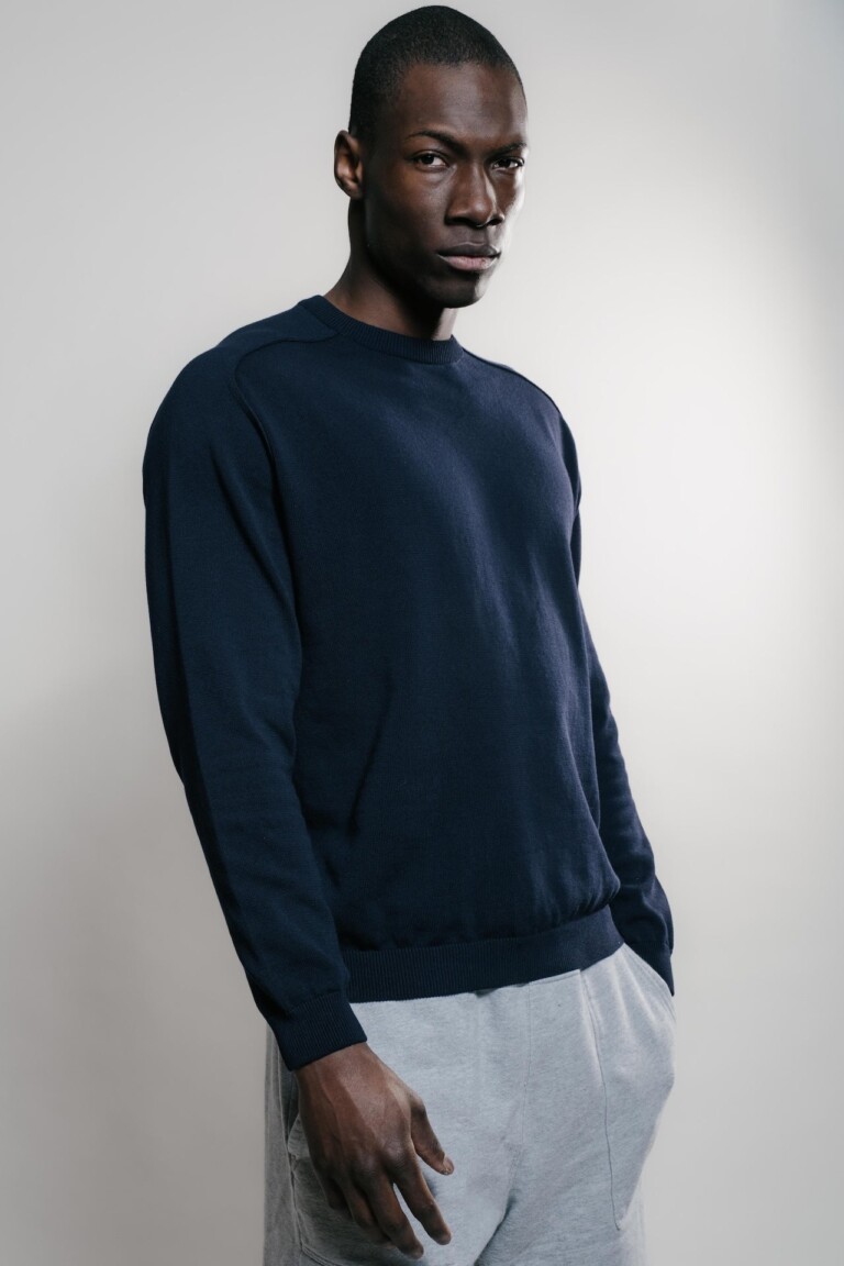 Nitto Knitwear - Pull Sevan Marteau - Marine – XL