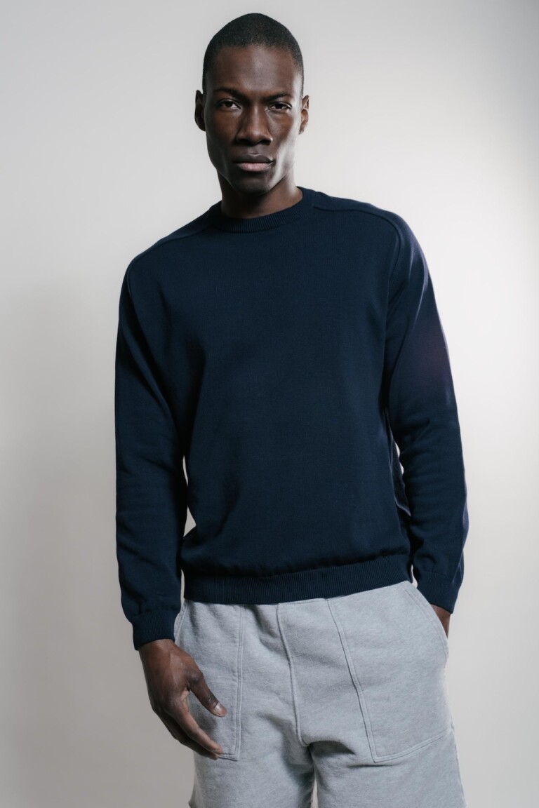 Nitto Knitwear - Pull Sevan Marteau - Marine – XL