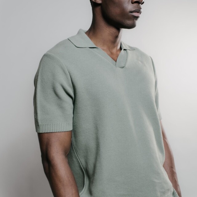 Nitto Knitwear - Agop Polo - Vert Militaire