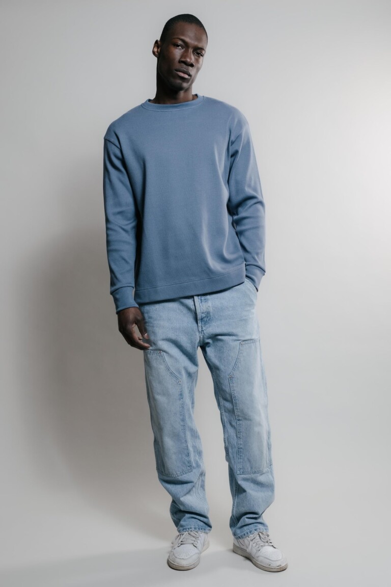 Nitto Knitwear - Vahé manches longues - Indigo – XXL