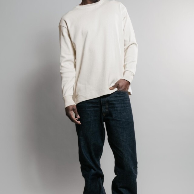 Nitto Knitwear - Vahé manches longues - Naturel