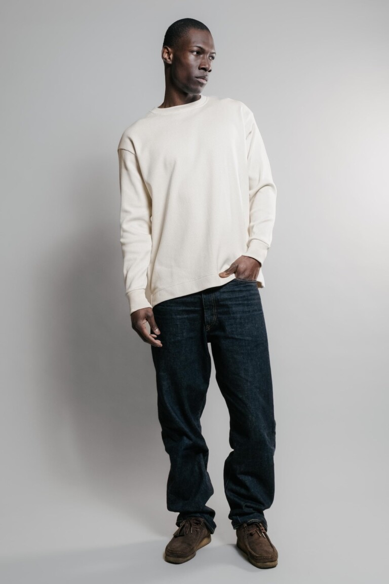 Nitto Knitwear - Vahé manches longues - Naturel – XXL
