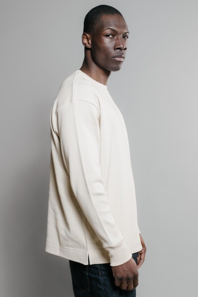 Nitto Knitwear - Vahé manches longues - Naturel