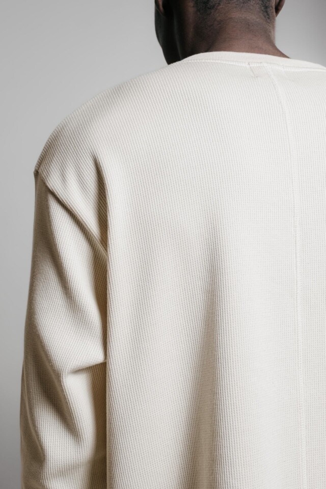 Nitto Knitwear - Vahé manches longues - Naturel