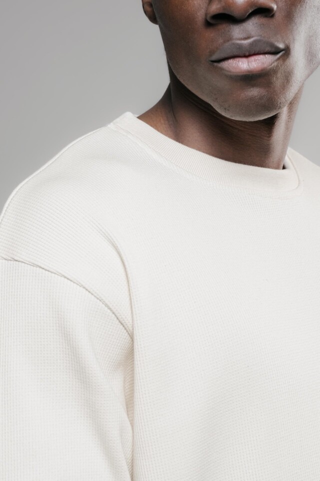 Nitto Knitwear - Vahé manches longues - Naturel