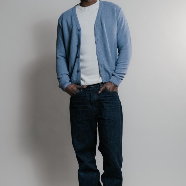 Nitto Knitwear - Cardigan Agop - Medium Indigo