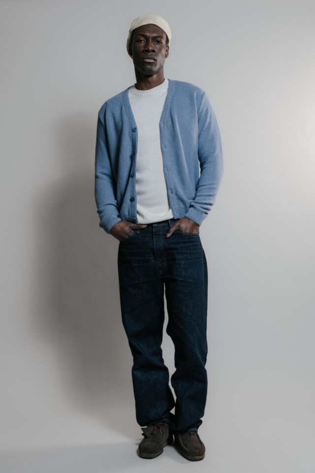 Nitto Knitwear - Cardigan Agop - Medium Indigo