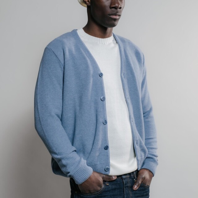 Nitto Knitwear - Cardigan Agop - Medium Indigo