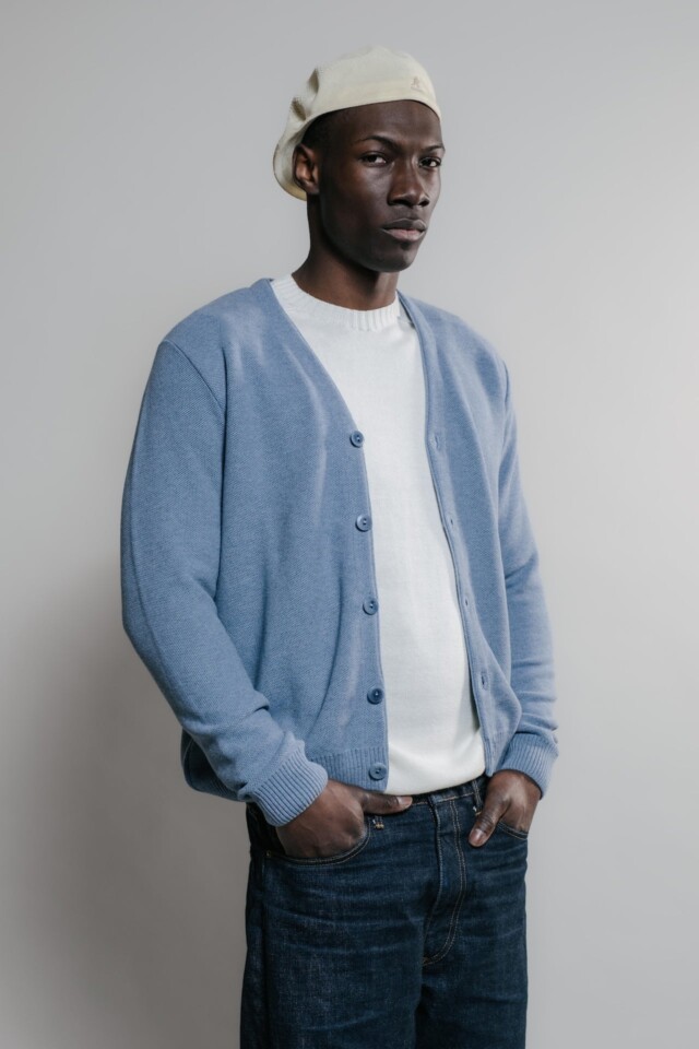 Nitto Knitwear - Cardigan Agop - Medium Indigo