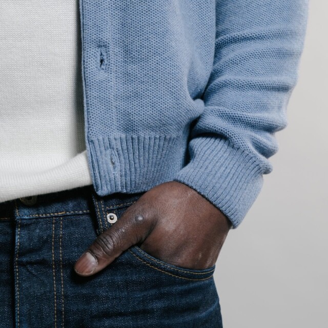 Nitto Knitwear - Cardigan Agop - Medium Indigo