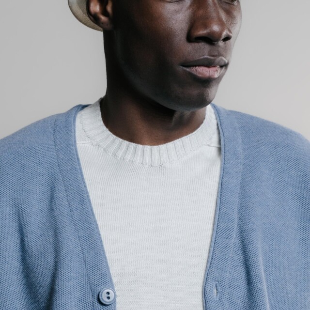 Nitto Knitwear - Cardigan Agop - Medium Indigo