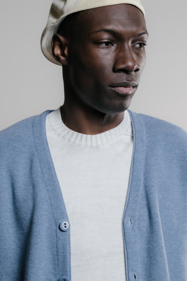 Nitto Knitwear - Cardigan Agop - Medium Indigo