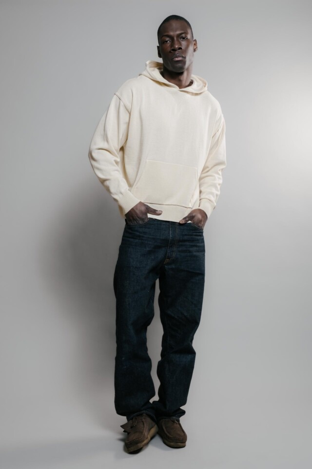 Nitto Knitwear - Pull Sevan Capuche - Naturel