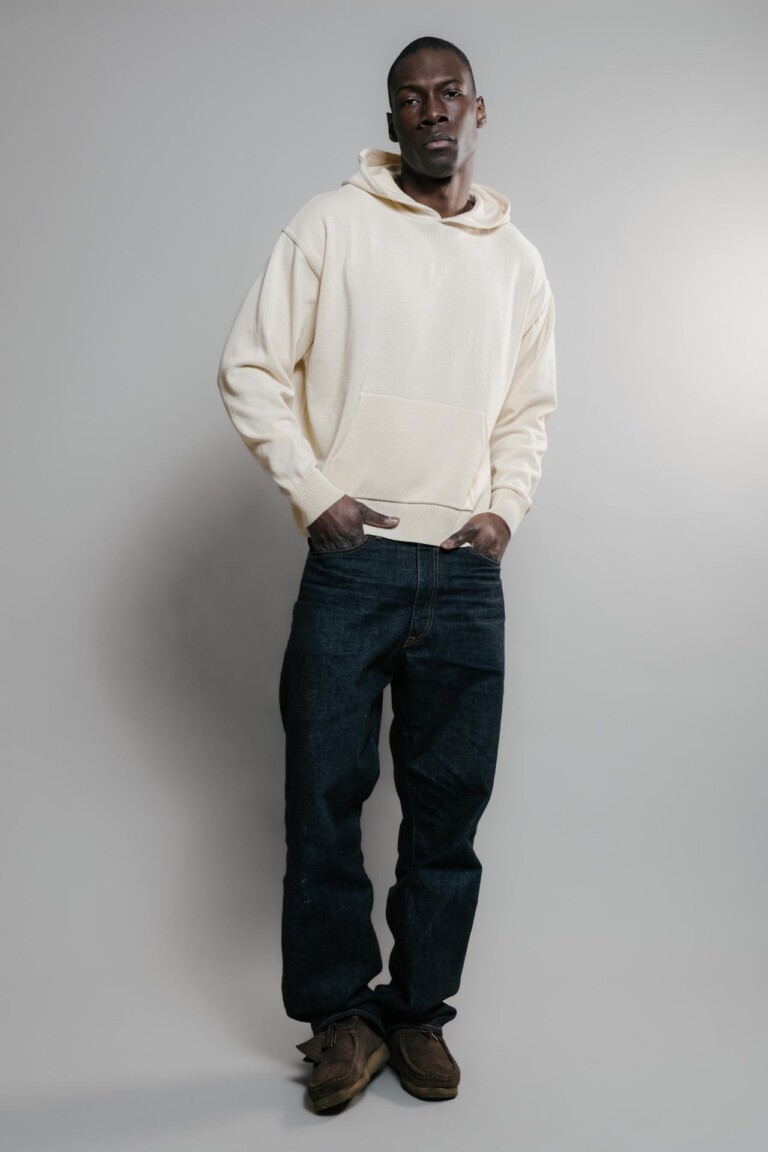 Nitto Knitwear - Pull Sevan Capuche - Naturel – XL