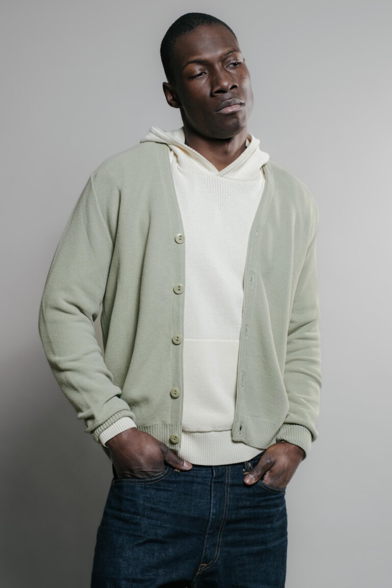 Nitto Knitwear - Cardigan Agop - Vert Olive – L